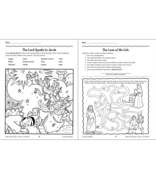 Bible Story Puzzle 'n' Learn!, Grades 3 - 4