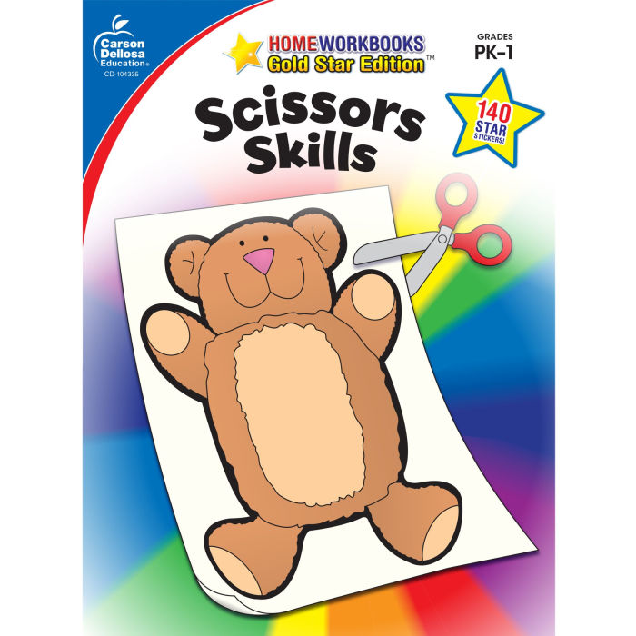 Scissors Skills, Grades PK - 1: Gold Star Edition
