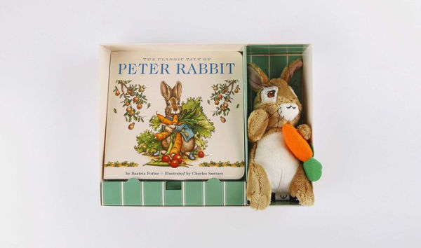 The Peter Rabbit Plush Gift Set: The Classic Edition Board Book + Plush Stuffed Animal Toy Rabbit Gift Set (Fun Gift Set, Holiday Traditions, Beatrix Potter Books, New York Times Bestseller Illustrator)