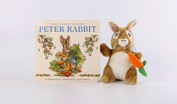 The Peter Rabbit Plush Gift Set: The Classic Edition Board Book + Plush Stuffed Animal Toy Rabbit Gift Set (Fun Gift Set, Holiday Traditions, Beatrix Potter Books, New York Times Bestseller Illustrator)