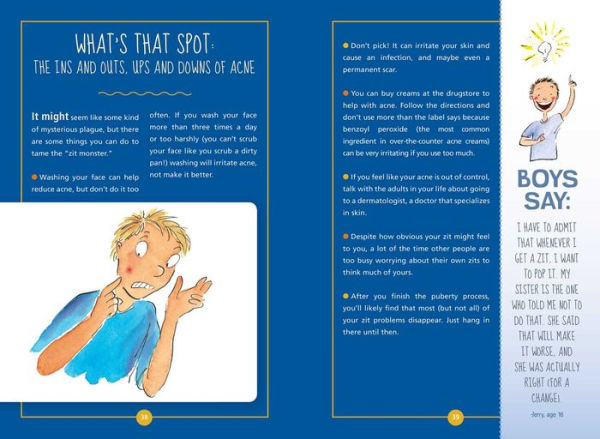 Talking puberty with boys - A look in the book - Guy Stuff, the body book  for boys 