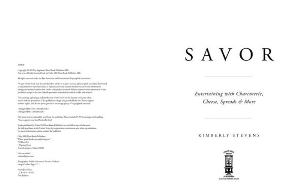 Savor: Entertaining with Charcuterie, Cheese, Spreads and More!