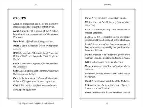 The Crossword Puzzler's Handbook, Revised Edition: Over 1,500 Words You Need To Know