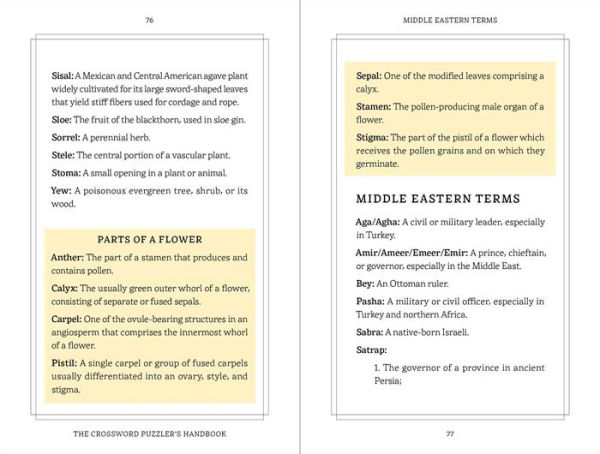 The Crossword Puzzler's Handbook, Revised Edition: Over 1,500 Words You Need To Know