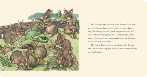 The Classic Tale of the Flopsy Bunnies Oversized Padded Board Book: The Classic Edition by acclaimed illustrator, Charles Santore