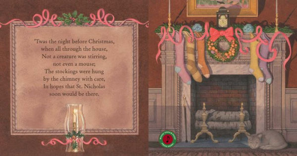 The Night Before Christmas Press and Play Storybook: The Classic Edition Hardcover Book Narrated by Jeff Bridges