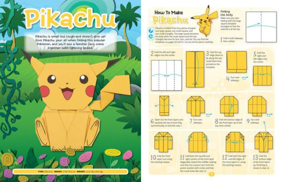 Pokemon Origami Fold Your Own Alola Region Pokemonpaperback