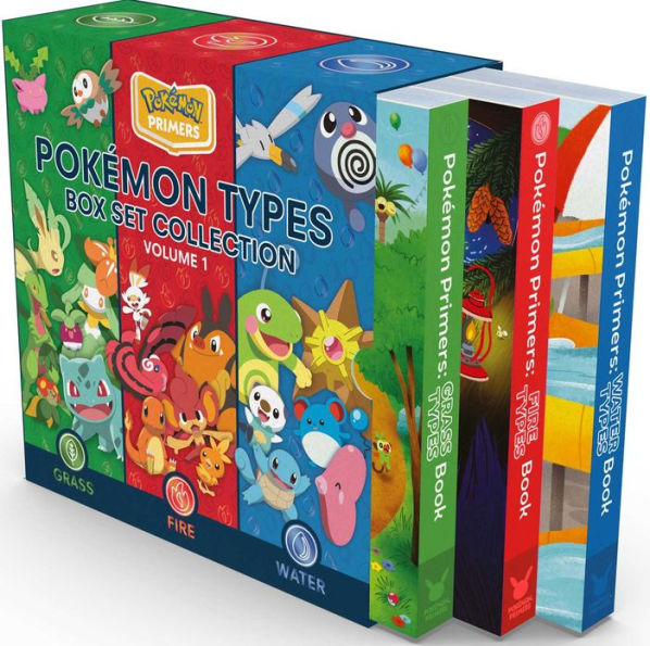 Pokï¿½mon Primers Types: Box Set Collection Volume 1: Grass, Fire, and Water