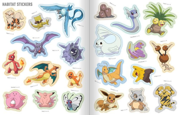 Pokémon The Official Sticker Book of the Kanto Region: The Original 151