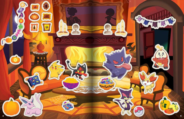 Pokémon Halloween: The Official Sticker Book: Over 700 Stickers!
