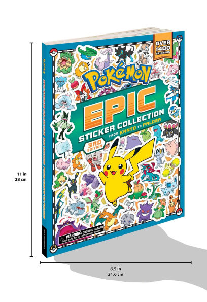 Pokémon Epic Sticker Collection 3rd Edition: From Kanto to Paldea: Over 1,400 Stickers!