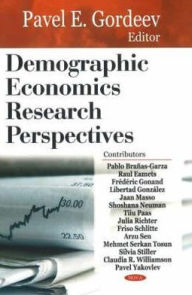 Title: Demographic Economics Research Perspectives, Author: Pavel E. Gordeev