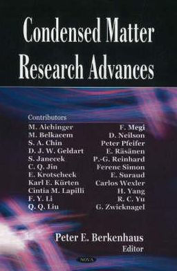 Condensed Matter Research Advances