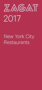 2017 NEW YORK CITY RESTAURANTS