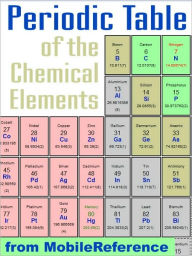 Title: Periodic Table of the Chemical Elements (Mendeleev's Table): including tables of Melting & boiling points, Density, Electronegativity, Electron affinity, and much more., Author: MobileReference