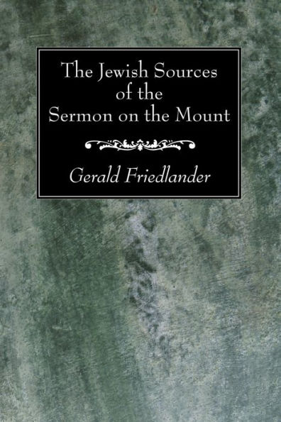 the Jewish Sources of Sermon on Mount