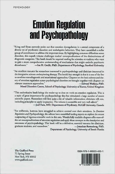 Emotion Regulation and Psychopathy: A Transdiagnostic Approach to Etiology and Treatment