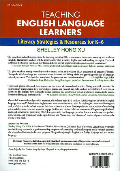 Teaching English Language Learners: Literacy Strategies & Resources for K-6 (Tools for Teaching Literacy Series)