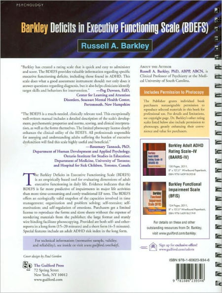 ADHD in Adults: Nature, Diagnosis, Impairments, and Long-Term Management -  by Russell A. Barkley, Ph.D., ABPP