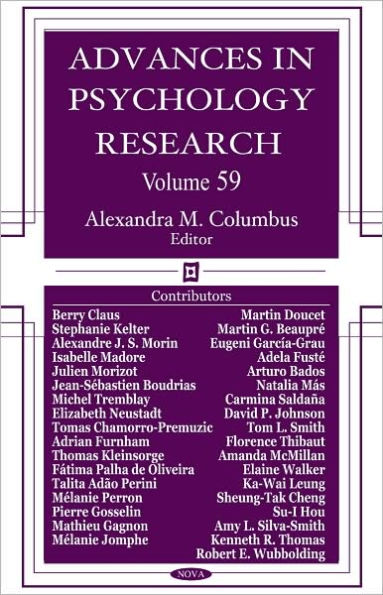 Advances in Psychology Research: Volume 59