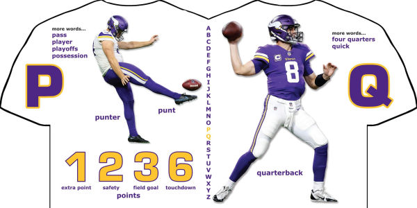Minnesota Vikings Abc-Board