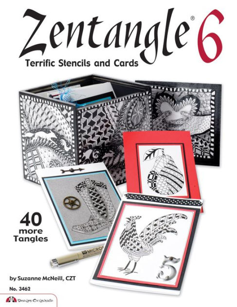 Zentangle 6: Terrific Stencils and Cards by Suzanne McNeill, Paperback ...