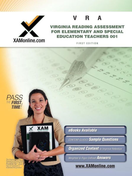 VRA 001 Virginia Reading Assessment for Elementary and Special Education Teachers Teacher Certification Test Prep Study Guide