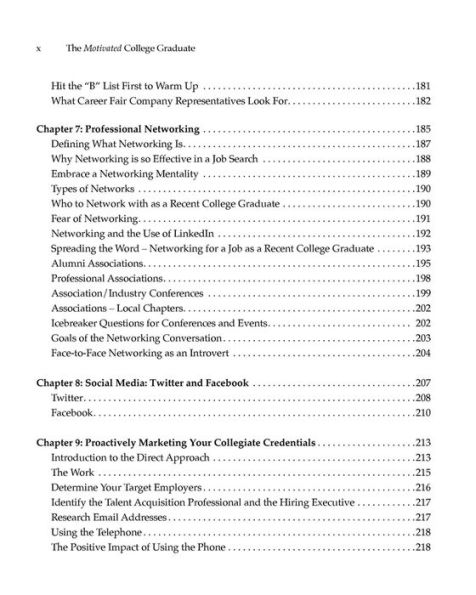 The Motivated College Graduate: A Job Search Book for Recent Graduates