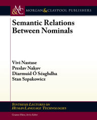 Title: Semantic Relations Between Nominals, Author: Vivi Nastase