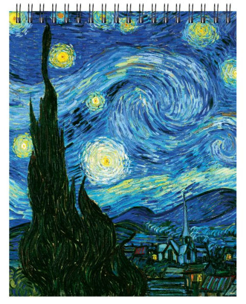 Van Gogh Starry Night Sketchbook -Top Spiral- Lg