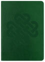 Soft Leather Debossed Celtic Knot Green