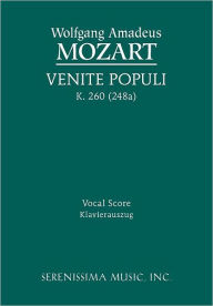 Title: Venite populi, K.260 / 248a: Vocal score, Author: Wolfgang Amadeus Mozart