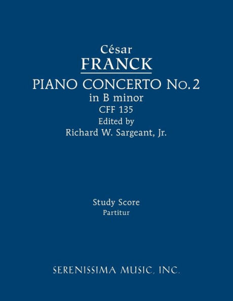 Piano Concerto in B minor, CFF 135: Study score