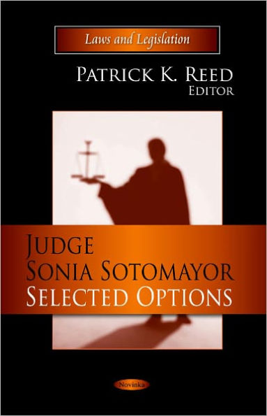 Judge Sonia Sotomayor: Selected Options