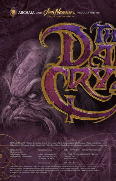 Jim Henson's The Dark Crystal: Creation Myths, Vol. 1