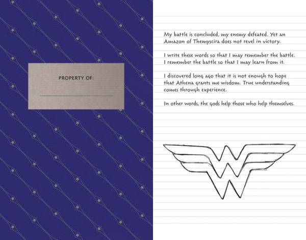 Wonder Woman Hardcover Ruled Journal