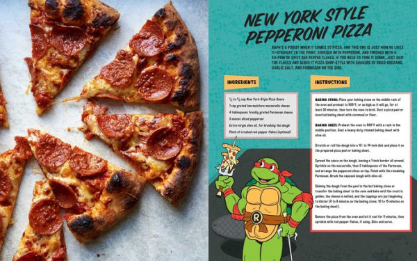 Turtles best sale pizza cookbook