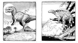Alternative view 3 of Dinosaurs: A Coloring Book by William Stout
