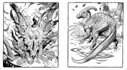 Alternative view 7 of Dinosaurs: A Coloring Book by William Stout