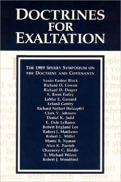 Doctrines of Exaltation: 1989 Sperry Symposium