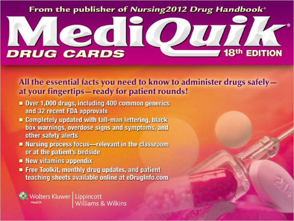 MediQuik Drug Cards / Edition 18