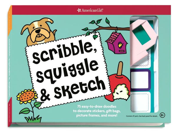 Scribble, Squiggle, & Sketch: 75 easy-to-draw doodles to decorate stickers, gift bags, picture frames, and more!