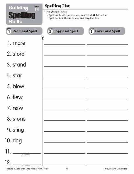 Building Spelling Skills, Grade 2 - Student Workbook