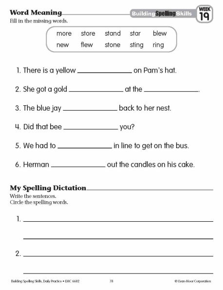 Building Spelling Skills, Grade 2 - Student Workbook