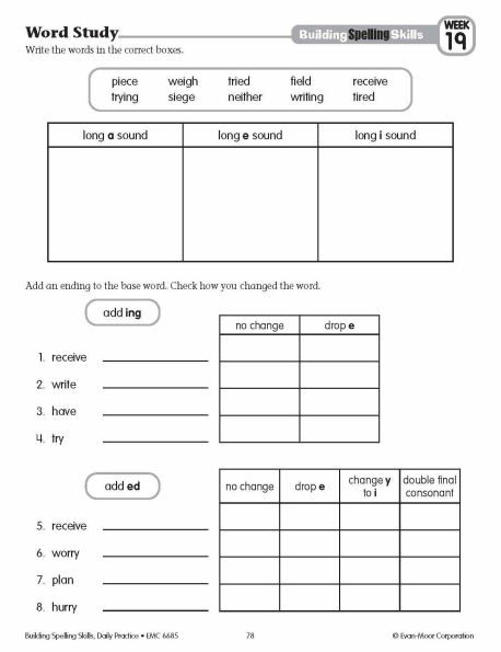 Building Spelling Skills, Grade 5 - Student Workbook
