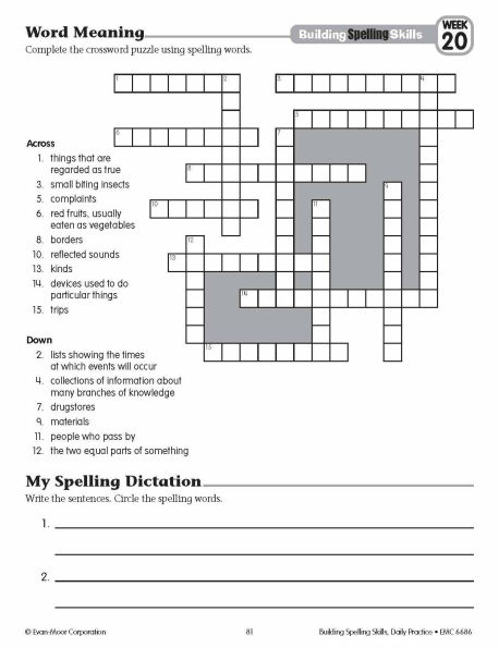 Building Spelling Skills, Grade 6 - Student Workbook