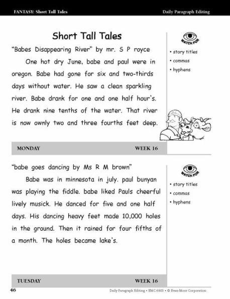 Daily Paragraph Editing, Grade 3 Student Edition Workbook