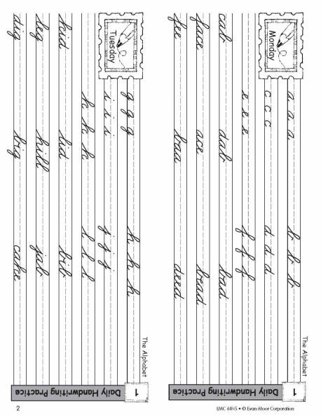 Daily Handwriting Practice: Traditional Cursive, Grades K-6 - Student Workbook