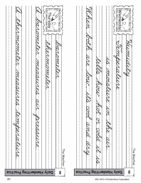 Daily Handwriting Practice: Traditional Cursive, Grades K-6 - Student Workbook