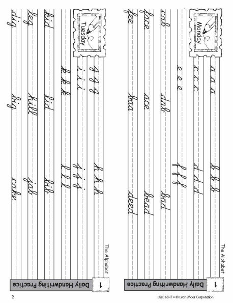 Daily Handwriting Practice: Contemporary Cursive, Grades K-6 - Student Workbook